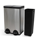 Lixeira Seletiva Dupla Inox Office Healer Simple