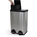 Lixeira Seletiva Dupla Inox Office Healer Simple