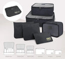 Kit Organizador de Malas com 6 Peças - Estampa Lisa
