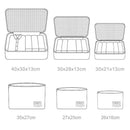 Kit Organizador de Malas com 6 Peças - Estampa Lisa