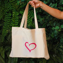 Ecobag Piuka em Algodão Cru com Estampa Exclusiva