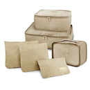 Kit Organizador de Malas com 6 Peças - Estampa Lisa