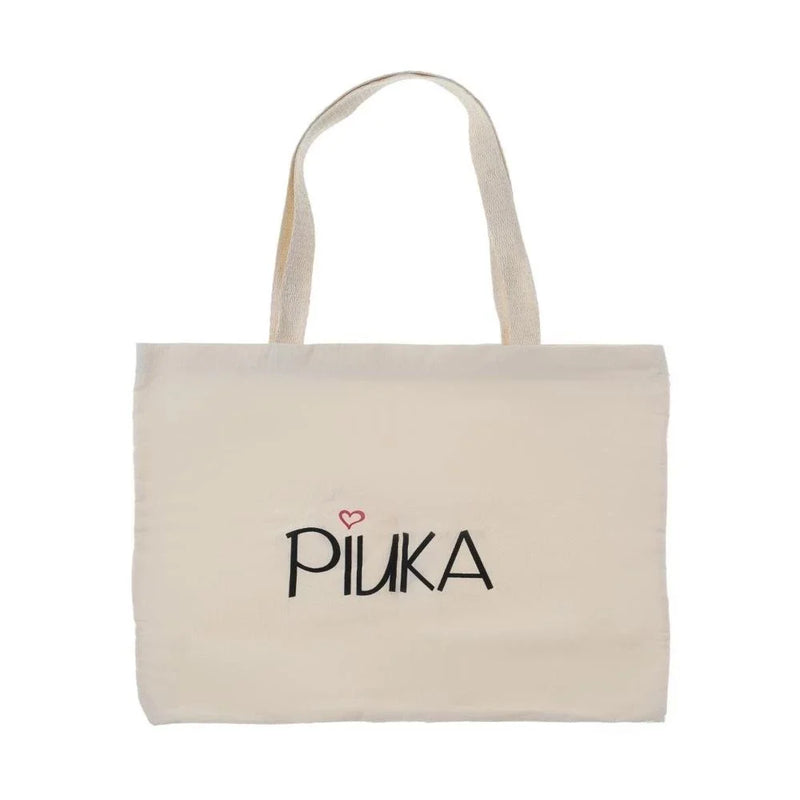 Ecobag Piuka em Algodão Cru com Estampa Exclusiva