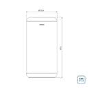 Lixeira Inox Sustentável Tramontina Portofino Lyf Acetinado